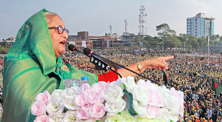 বিএনপি সন্ত্রাসী সংগঠন, তাদের রাজনীতি করার অধিকার নেই : শেখ হাসিনা