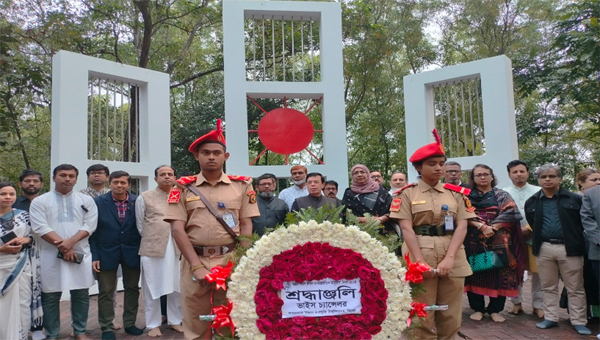 শাবি প্রশাসন ও বিভিন্ন সংগঠনের শহিদদিবস উদযাপন