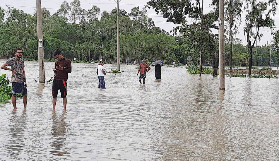 সিলেটের বন্যা নিয়ে ফেসবুকে দেওয়া পোস্টে ‘একটা নৌকা নাইনি বাছাইবার লাগি’