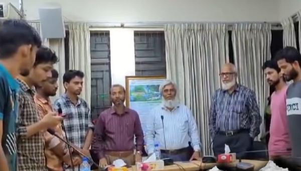 শাবির প্রো-ভিসি ও কোষাধ্যক্ষকে শপথবাক্য পাঠ, সমন্বয়কদের দু:খ প্রকাশ