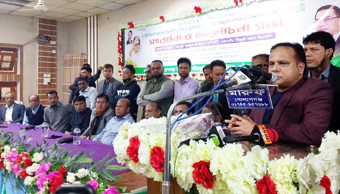 সংবর্ধনার জবাবে ফয়েজ চৌধুরী বিএনপির আন্দোলনের ধারাবাহিকতায় জুলাই বিপ্লব সংঘটিত হয়েছে