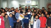বিমান বন্দরেই জিয়া ক্রিকেট টুর্নামেন্টের সিলেট দলকে সংবর্ধনা