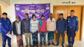 শান্তিগঞ্জে পরোয়ানাভুক্ত ৬ আসামী গ্রেফতার 