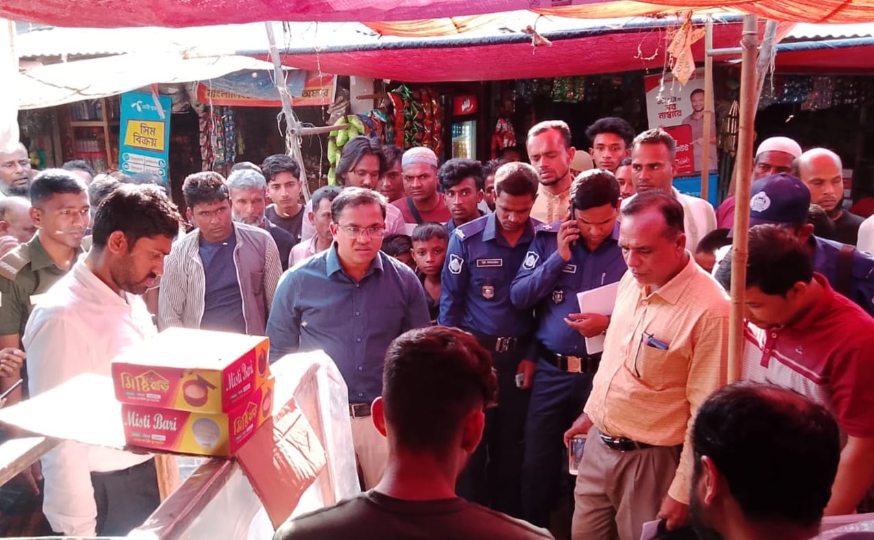 পবিত্র রমজান উপলক্ষে শান্তিগঞ্জ উপজেলা প্রশাসনের বাজার মনিটরিং