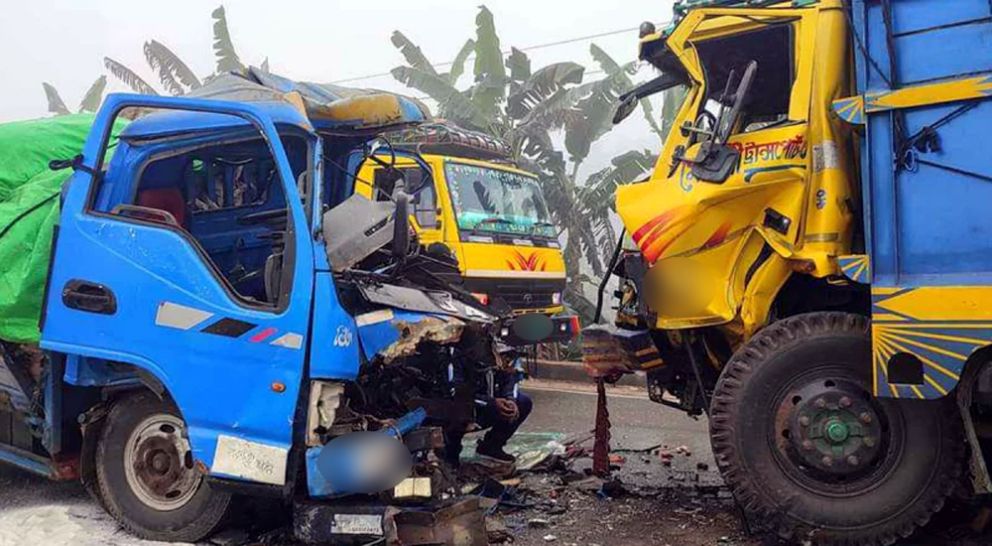 শ্রীমঙ্গলে ট্রাক ও পিকআপ ভ্যানের সংঘর্ষে  নিহত ১ : আহত ২