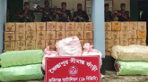 সিলেট সীমান্তে কোটি টাকার ভারতীয় চোরাইপণ্য জব্দ