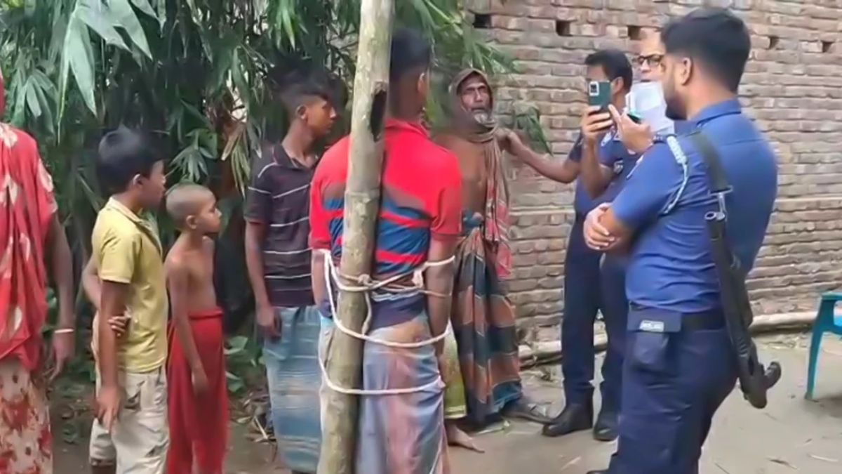 পাওনা টাকা না পেয়ে শ্বশুরকে গাছে বেঁধে পেটালেন জামাই