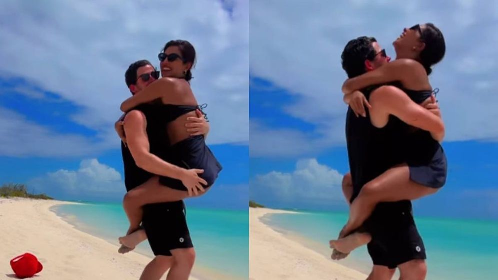 সমুদ্রতটে অন্তরঙ্গ হতে গিয়ে যে কাণ্ড ঘটালেন প্রিয়াংকা-নিক