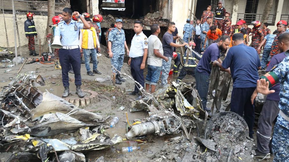 উত্তরায় বিমান বিধ্বস্তে নিহত বেড়ে ২৩