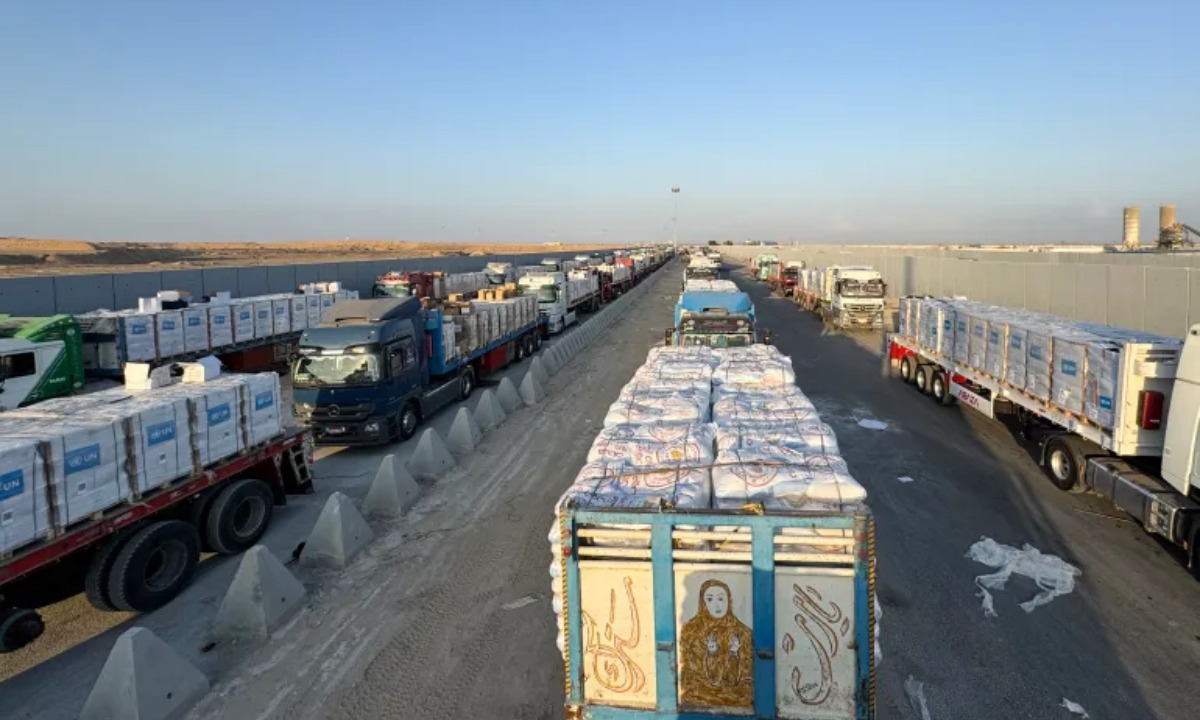 গাজার প্রবেশপথে ২২ হাজার ত্রাণবাহী ট্রাক, ঢুকতে দিচ্ছে না ‘ইসরায়েল’