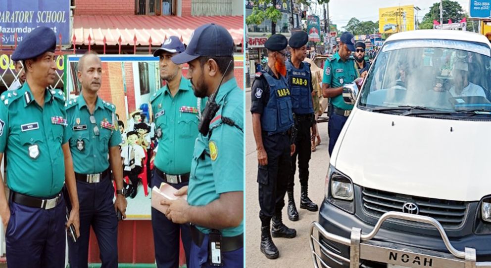 সিলেটে অভিযান : প্রথম দিনে আটক ১৪৩ যান, মামলা ১৭