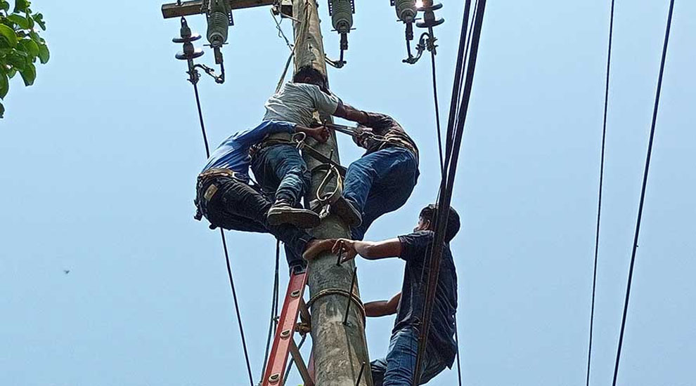 বিল বেশি আসায় বিদ্যুৎকর্মীকে বেঁধে রাখেন নারী