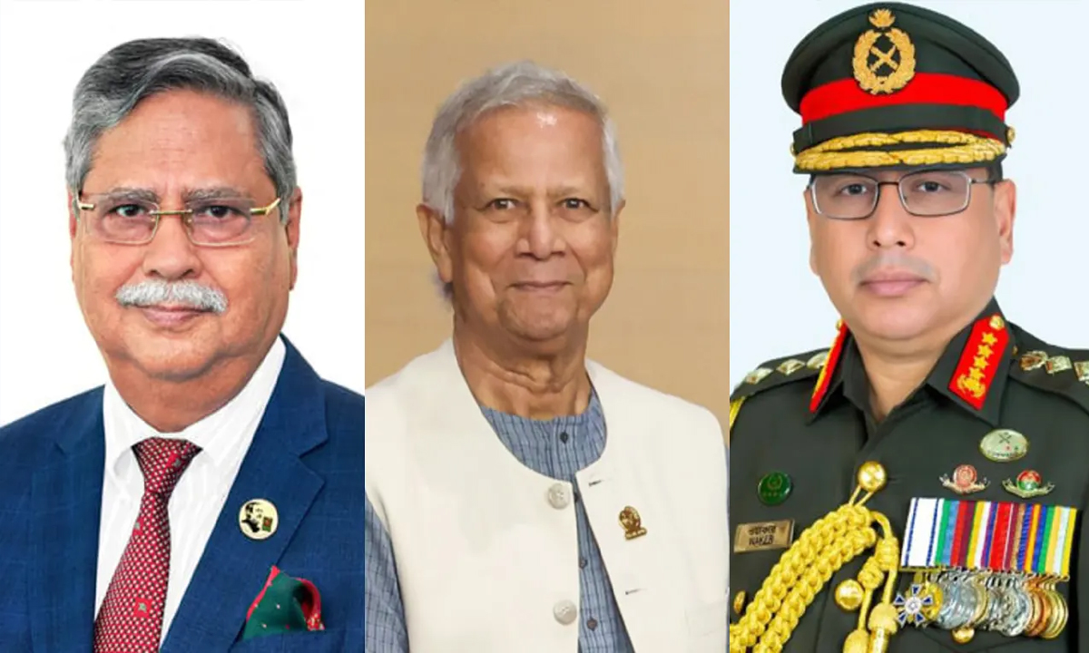 রাষ্ট্রপতি ও প্রধান উপদেষ্টার সঙ্গে সেনাপ্রধানের সাক্ষাৎ