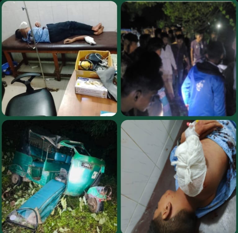 শান্তিগঞ্জে সড়ক দুর্ঘটনায় ৫ জন গুরুতর আহত, ১ জনের হাত দ্বিখণ্ডিত