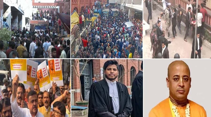 চিন্ময় কৃষ্ণ দাস গ্রেপ্তারে সারাদেশে উত্তেজনা, চট্টগ্রামে আইনজীবী নিহত