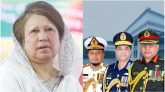খালেদা জিয়াকে দেখতে হাসপাতালে তিন বাহিনী প্রধান