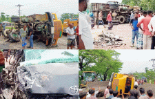 সিলেটে ট্রাক-মাইক্রোবাস সংঘর্ষে আহত ৩