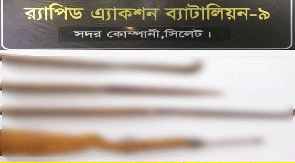 সিলেটে জঙ্গলে লুকিয়ে রাখা অ*স্ত্র উদ্ধার, তদন্তে র‌্যাব-৯