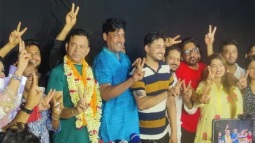 শিল্পী সমিতির সভাপতি শিবা শানু, সম্পাদক জয় চৌধুরী