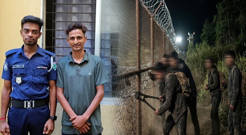 গোয়াইনঘাট সীমান্ত থেকে এক আদম ব্যবসায়ী গ্রেফতার