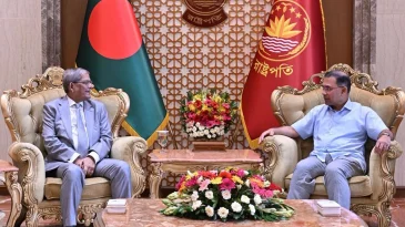 বঙ্গভবনে রাষ্ট্রপতির সঙ্গে প্রধানমন্ত্রীর প্রথম সৌজন্য সাক্ষাৎ