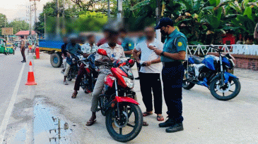 সিলেটে একমাসে ৮২৪ মোটরসাইকেল আটক