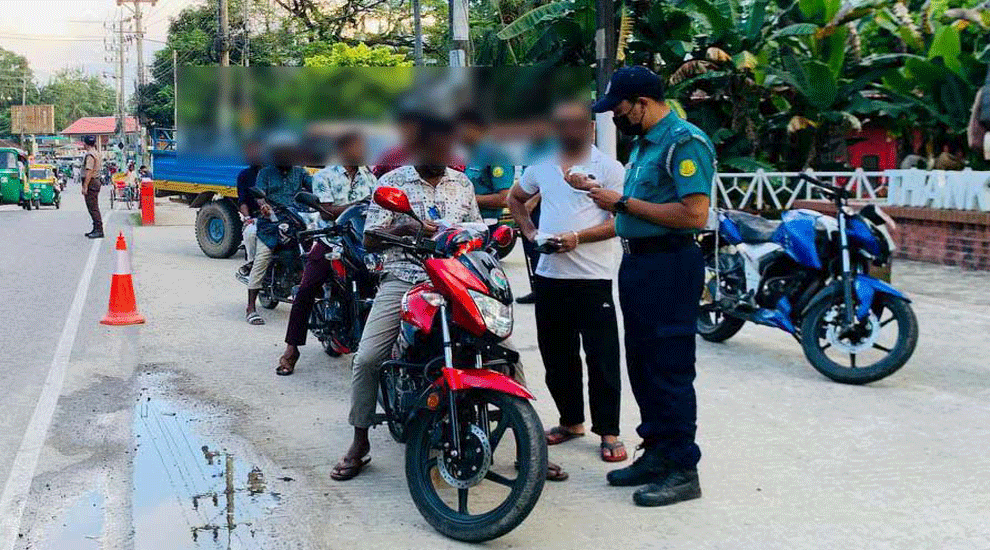 সিলেটে একমাসে ৮২৪ মোটরসাইকেল আটক